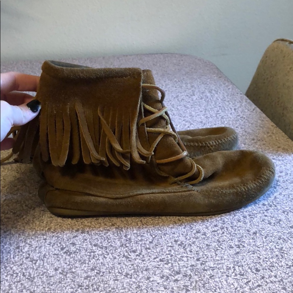 COPY - Minnetonka Lace up Ankle Boot Moccasins